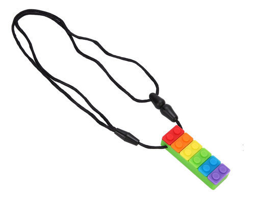Collar Con Colgante De Silicona Para Morder Con Forma De