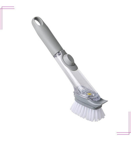 Escova De Limpeza Com Dispenser De Detergente Louças Panela