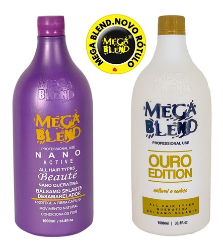 Kit Progressiva Mega Blend Matizada Com Mega Blend Ouro