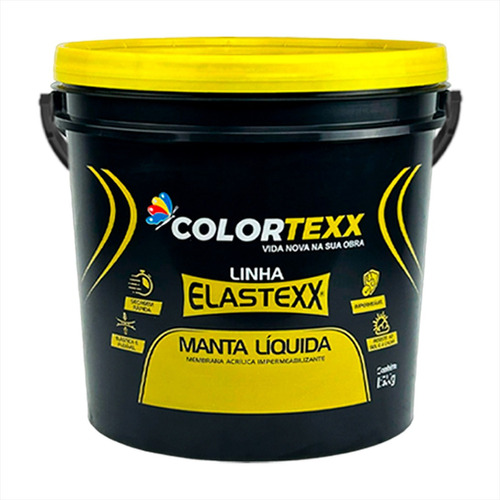 Manta Líquida Color Texx - Impermeabiliza Elástico 15kg 
