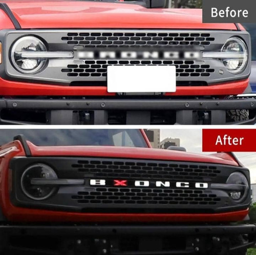 Emblema De Parrilla Led Bronco Secuencial