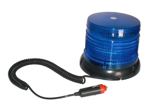 Circulina Estroboscopica Color Azul 12v Base Magnetica