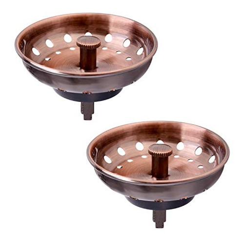 Kone - Colador De Fregadero De Cocina De Cobre, 2 Piezas De