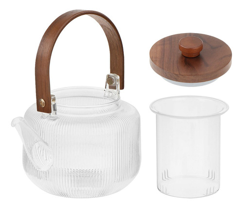 Tetera De Vidrio Para Té, Tetera De Kung Fu De 1000 Ml,