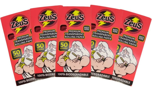 Pack X5 Papel Celulosa Zeus 78mm Colores