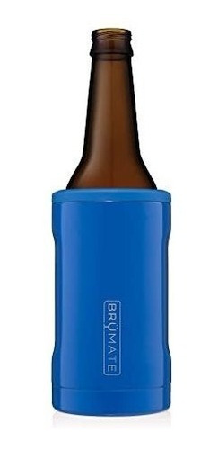 Enfriador De Botella De Cerveza 12 Oz Acero Brumate Azul