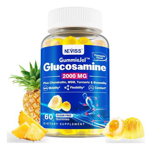 Gomitas Rellenas De Glucosamina Condroitina Msm Sin Azucar, 