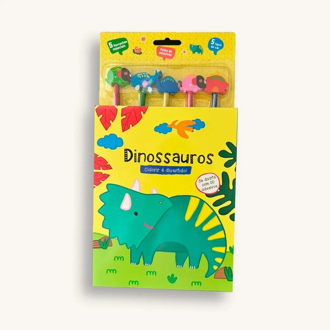 Livro Colorir E Divertido - Dinossauros