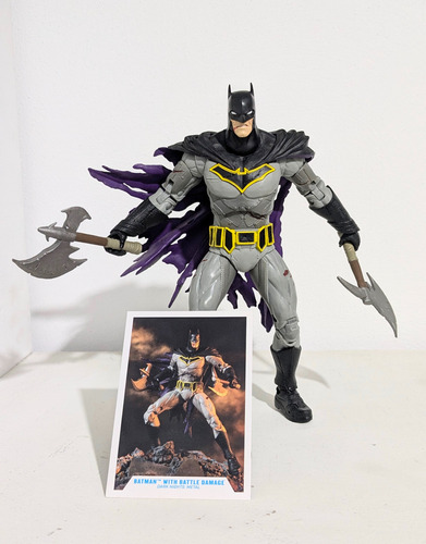 Batman Battle Damage Dc Multiverse Mcfarlane Toys Loose (Usado)