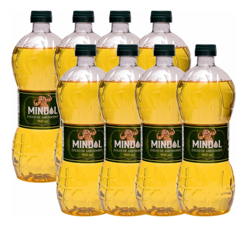 Mindol Oleo Vegetal puro vegetal 900ml kit de 8 unidades