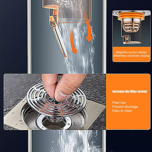 Tapón De Olores Para Drenaje De Piso Preventor De Reflujo De