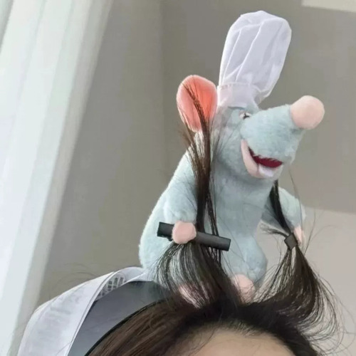 Diademas Ratatouille + Capibara, Tarjetas Para El Pelo