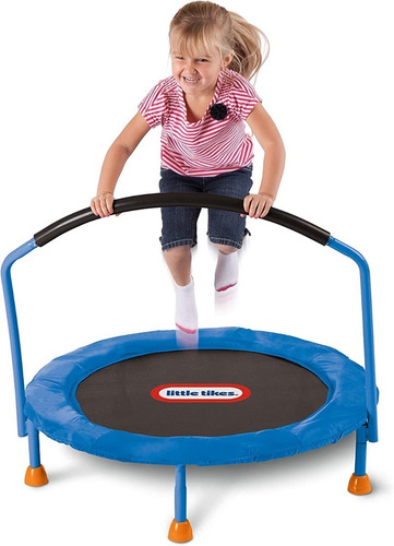 Trampolín Little Tikes Azul Infantil Con Polipropileno Color