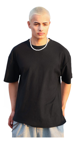 Camiseta Oversize Básica Negra