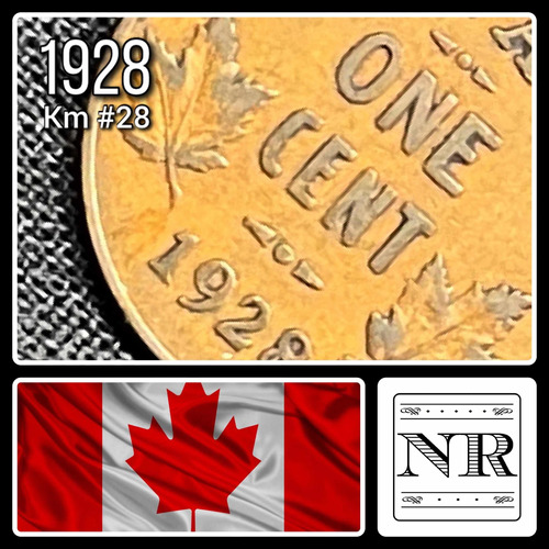 Canadá - 1 Cent - Año 1928 - Km #28 - George V