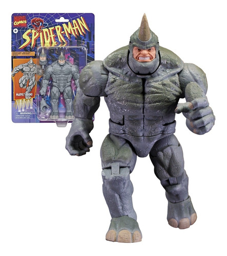 Marvel Legends Rhino Spiderman Retro Colección Original