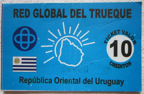Billete Trueque Uruguay 10 Creditos Nodo Mirpa