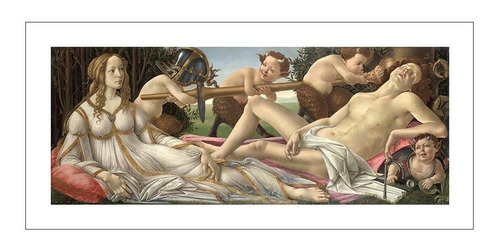 Lamina Fine Art Venus Y Marte Botticelli 40x100 M Y C