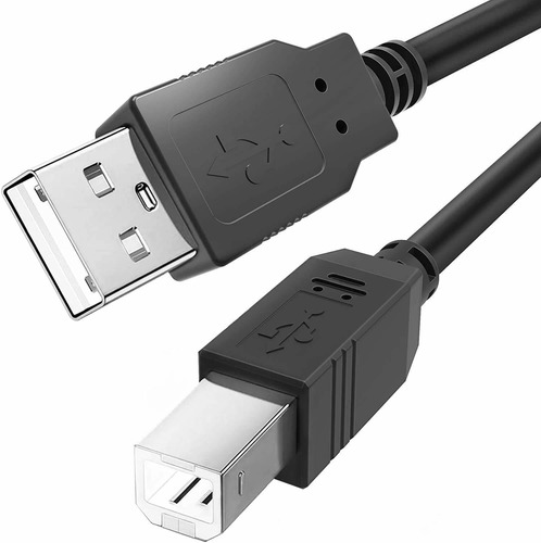 Cable Ancable Midi Usb A A Usb B, 3 Pies/negro