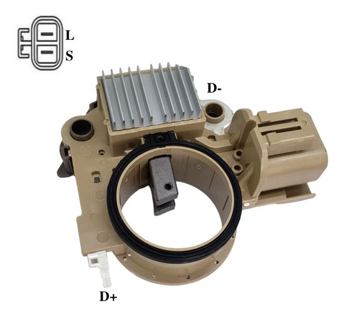 Regulador Alternador Diesel Sistema L200 2003 A 2004 Ik5979