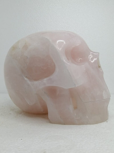 Cráneo Cuarzo Rosa Natural Pulido Espécimen 9.5 Kg Calavera