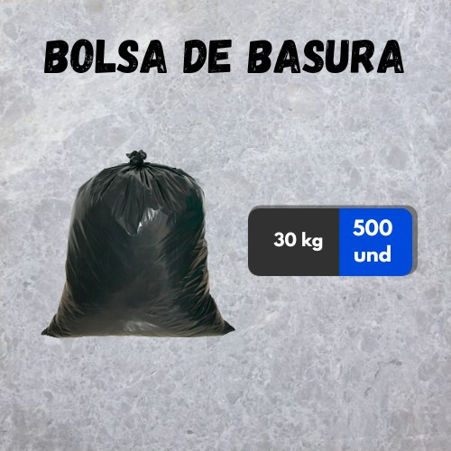 Bolsas De Basura 30 Kg Tipo A  Bulto De 100  Unidades