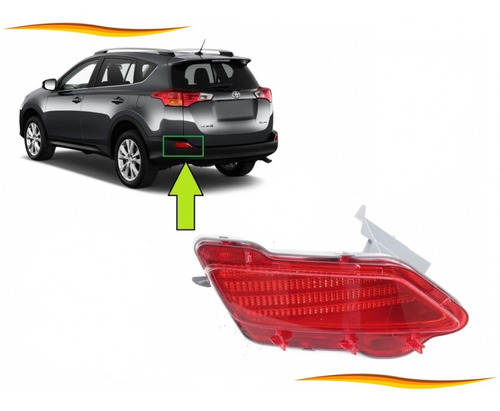 Reflector Trasero Izquierdo Toyota Rav4 2013 Al 2016