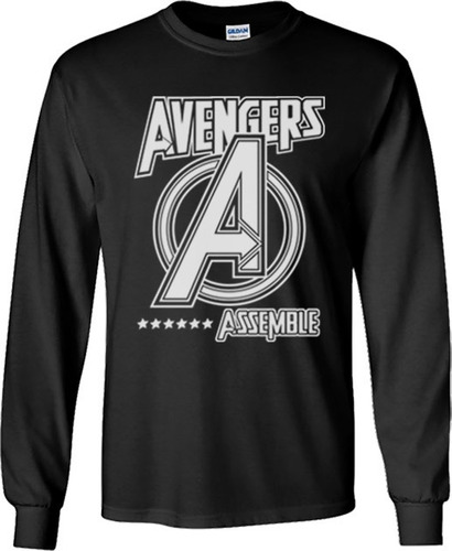 Playeras Avengers Manga Larga Para Hombre Y Mujer