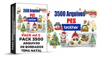 Comprar Matrizes Bordados 3500 Mil Arquivos Brother  Pes Natal Vol 2