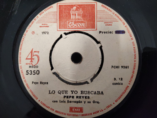 Vinilo Single  De Pepe Reyes -- Lo Que Yo Buscaba ( B123