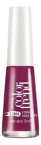 Avon Color Trend Esmalte 5 Free 7ml Color Rosa Power