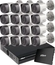 Comprar Kit Seguridad Dahua Full Hd Dvr 16 + Disco 1 Tb Instalado + 16 Camaras 2mp 1080p Exterior Infrarrojas + Ip M3k