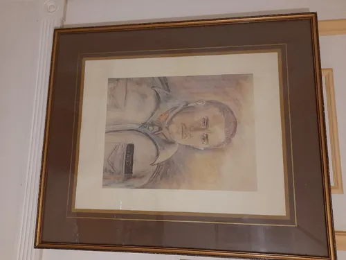 Cuadro Dibujo General Pinochet Enmarcado (Usado)