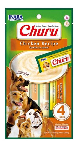 Snack Premio Perro Inaba Ciao Churu Pollo (56gr). Np