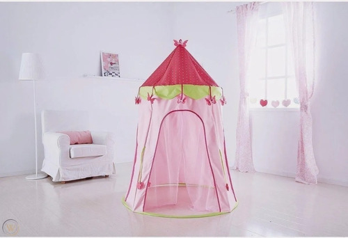 Imagen 4 de 9 de Casita Infantil Tienda Casa Campaña Para Niñas Rosa J'adore