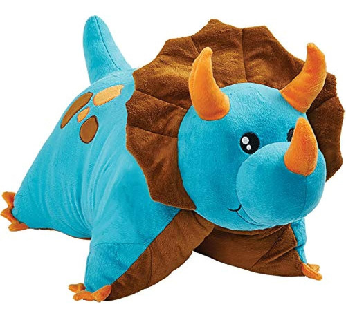 Almohada Mascotas Dinosaurio, Dinosaurio Azul, 18 Peluche Mu