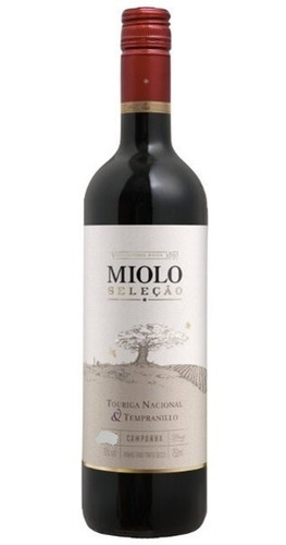 Imagem 1 de 2 de Vinho Tinto Miolo Seleção Touriga E Tempranillo 750ml