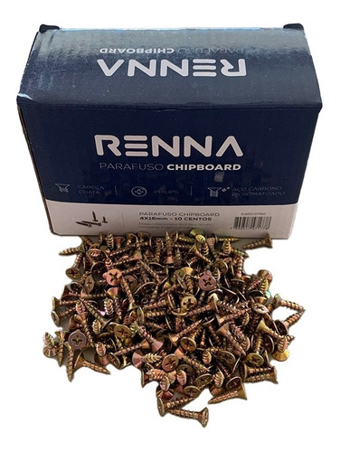 Parafusos Para Marcenaria 4x40mm 500 Peças