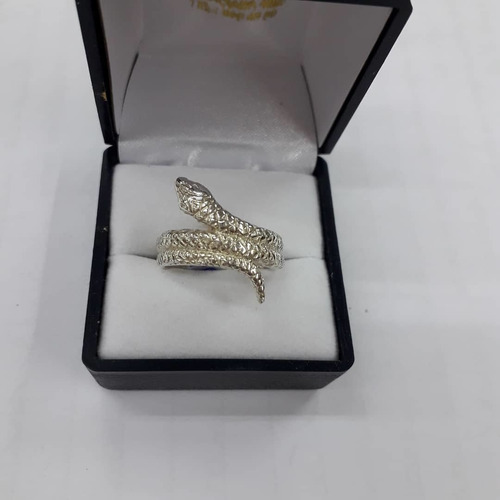 Anillo De Serpiente En Plata 900