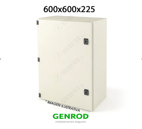 Gabinete Electrico Estanco Metalico 600x600x225 S9000 Genrod