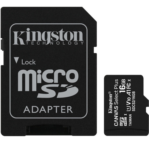 Kingston 16gb Canvas Select Plus Uhs-i Microsdhc Memory Card