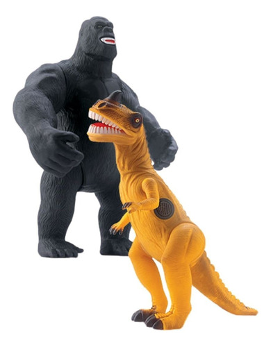 Boneco T-rex Com Som De Dinossauro Vs King Articulado Vinil