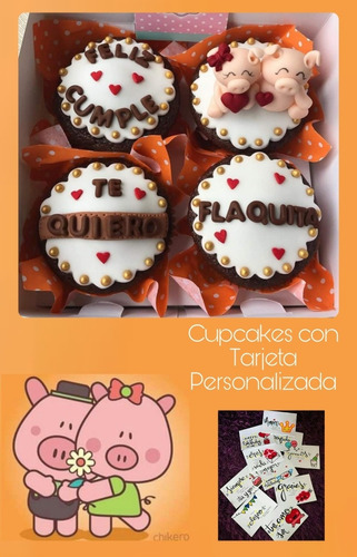 Cupcakes Personalizados Cumpleaños Enamorados Consulta Antes