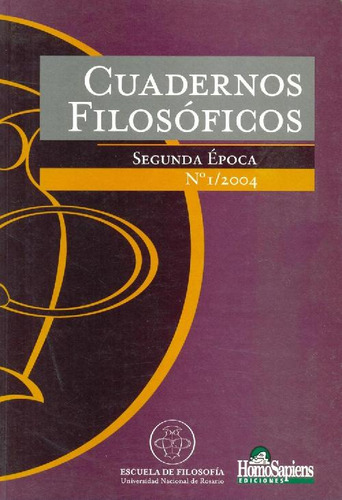 Libro Cuadernos Filosoficos Segunda Epoca Nº1/2004 De Varios