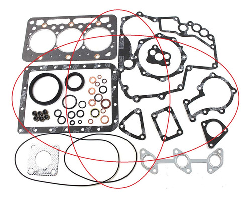 Juego Empaques Para Kubota D722 B7400 Bx1800 Bx1830 Bobc 320