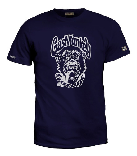 Camiseta Estampada 2xl-3xl Gas Monkey Garage Logo Hombre Zxb