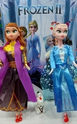 Muñeca Frozen Ana Y Elsa X2 Sin Caja Viene En Bolsa Nuevas 