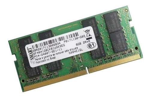 Memória Smart 8gb 1x8gb Smart Sf4641g8ckhiwdfseg