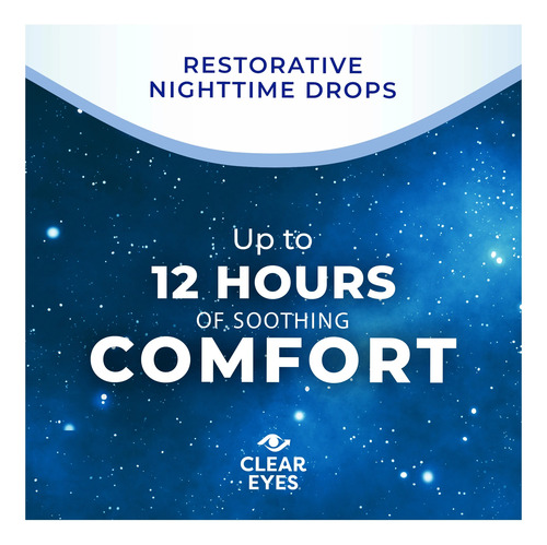 Clear Eyes Gotas Nocturnas Para Aliviar El Ojo Seco 15 Ml