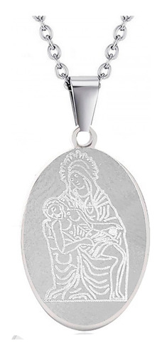 Collar Virgen Nuestra Señora De Los Dolores Medalla +estuche